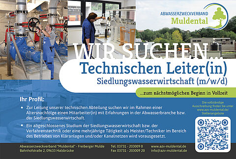 Stellenausschreibung Technisch(e)r Leiter(in)
