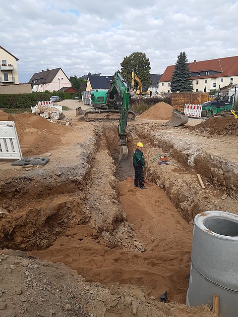 Kanalbaumaßnahme „Am Steigerturm“ in Halsbrücke