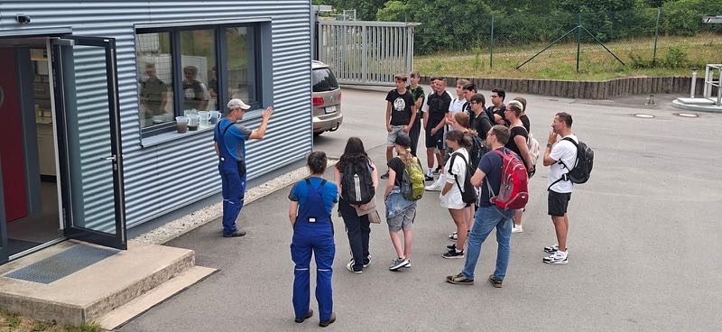 Schulführung durch die Kläranlage Hohentanne