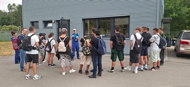 Schulführung durch die Kläranlage Hohentanne